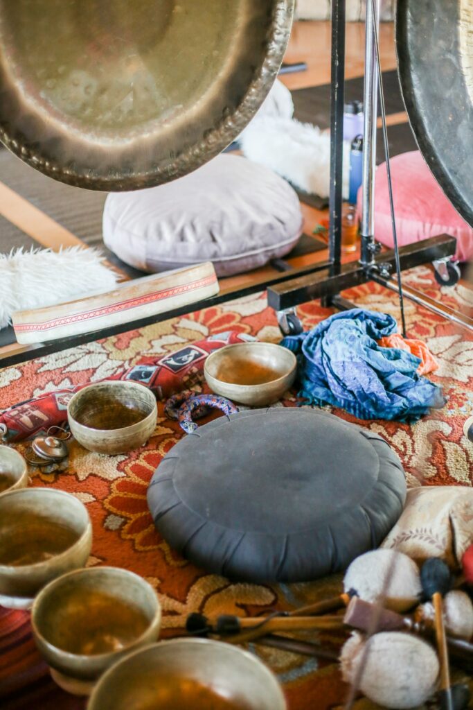 Sound healing tools.