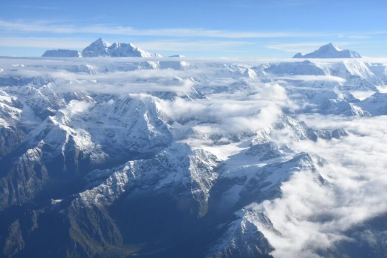 Mountain tops.