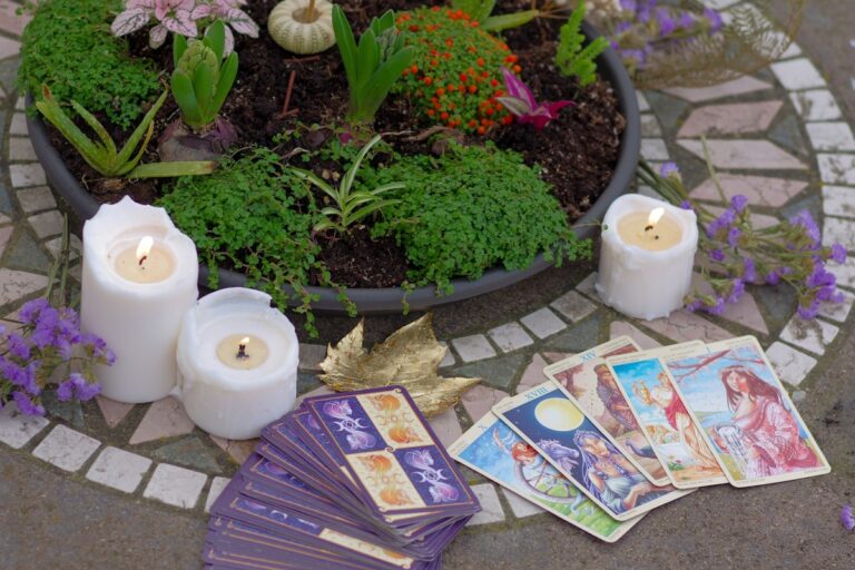 Imbolc flower altar.