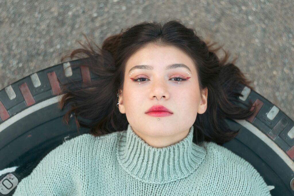 Sad woman.