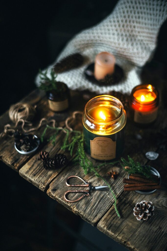 Neopagan altar.