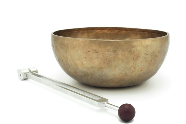 Tuning fork and singing bowl.